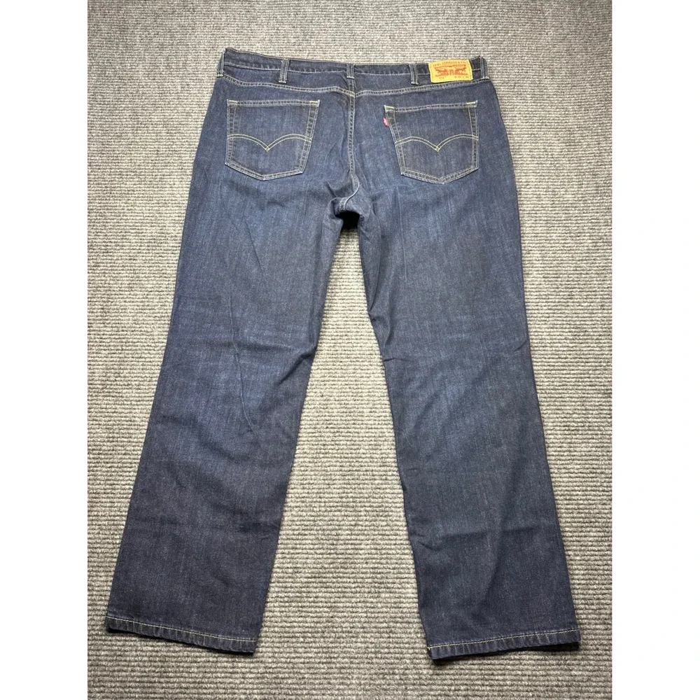 Levi's 541 Athletic Taper Men 41x29 Dark Indigo Blue Denim Jeans
